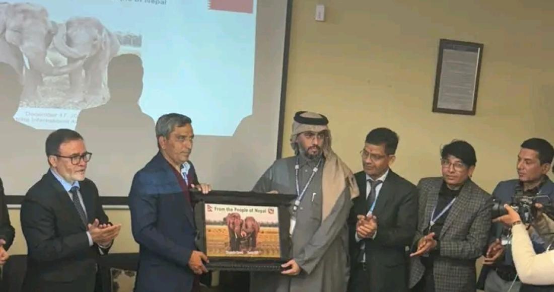 गौतमबुद्ध विमानस्थलबाट कतार उडे खगेन्द्रप्रसाद र रुद्रकली