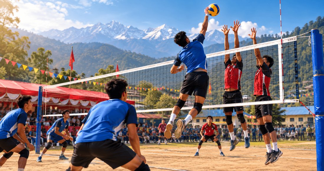 बिगुमा तेस्रो वडा अध्यक्ष कप भलिबल हुँदै
