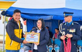 ७१औँ प्रहरी दिवसमा नेपाल पत्रकार महासंघ दोलखा शाखा सम्मानित