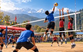 बिगुमा तेस्रो वडा अध्यक्ष कप भलिबल हुँदै