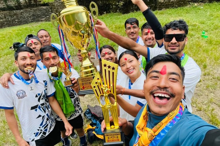 बिगुमा शिक्षक–कर्मचारी भलिबल प्रतियोगिता, शारदा मावि प्रथम