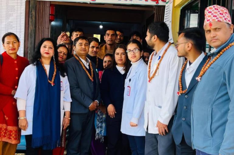 दोलखामा MSS मापन कार्यक्रम सम्पन्न, आयुर्वेद चिकित्सालयले ६४.२ प्रतिशत अंक प्राप्त