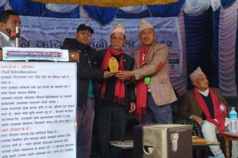 कृषि प्रदर्शनी मेलामा गौरीशंकर गाउँपालिका उत्कृष्ट